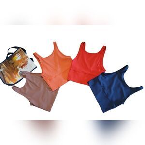 lululemon athletica Tank Tops - Red, Orange, Brown, Blue